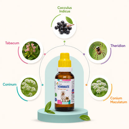 VOMMATE DROPS for PETS 30ML For Vomiting complaints