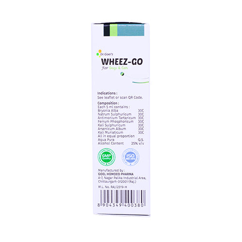 WHEEZ-GO for Pet 30ml For Cough and Cold