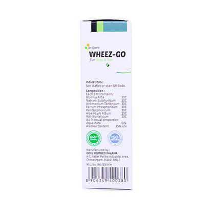 WHEEZ-GO for Pet 30ml For Cough and Cold