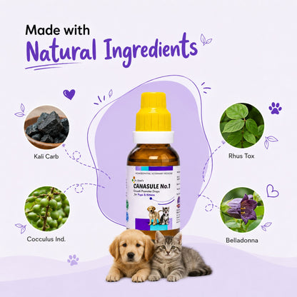 CANASULE No.1 for PUPS and KITTENS 30ml For Boosting Immunity