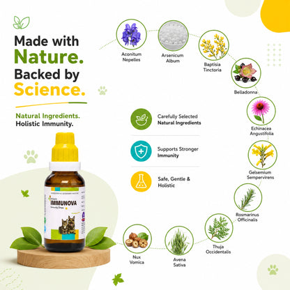 IMMUNOVA for INCREASING IMMUNITY in PETS