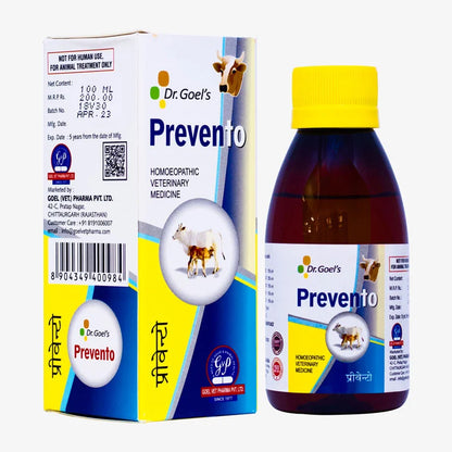 PREVENTO for Cattle – 100ml For Heat Stoke, Panting