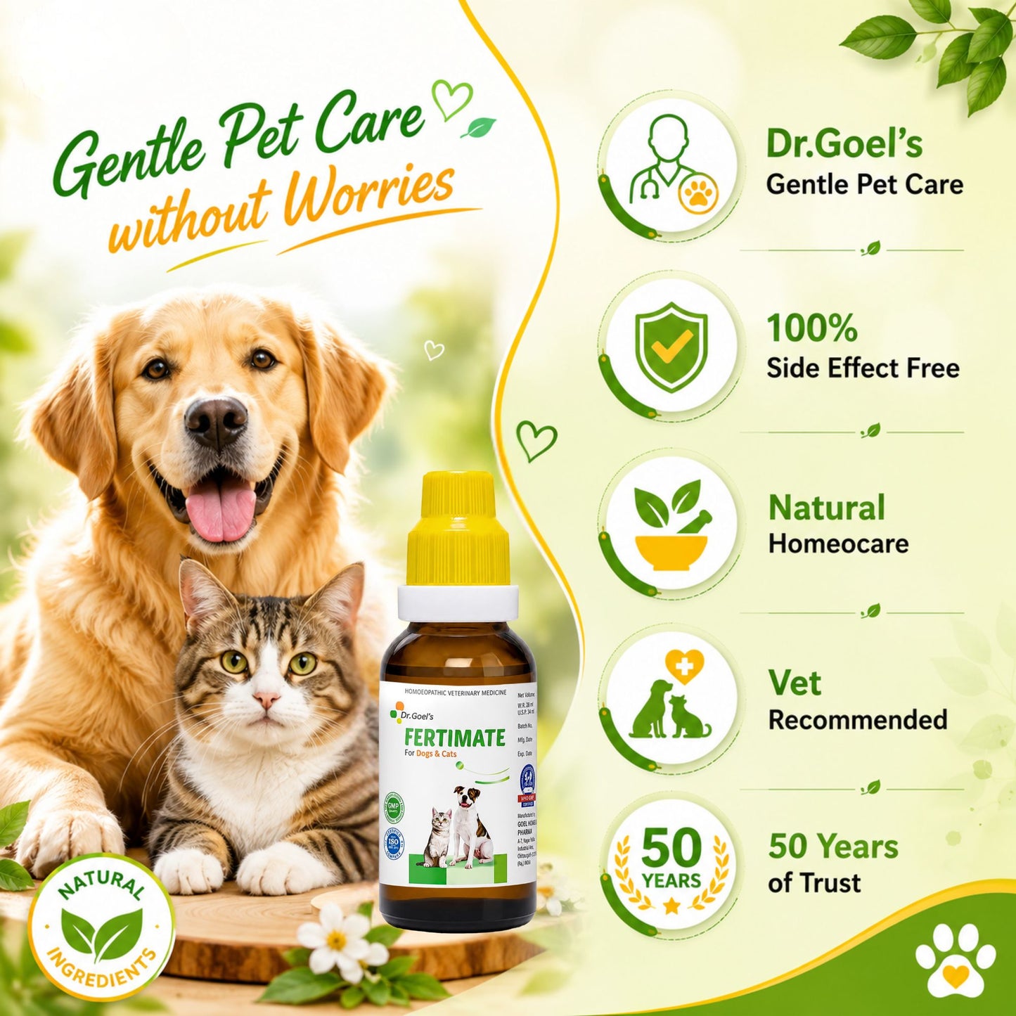 FERTIMATE DROPS for PETS 30ML For INFERTILITY in Females