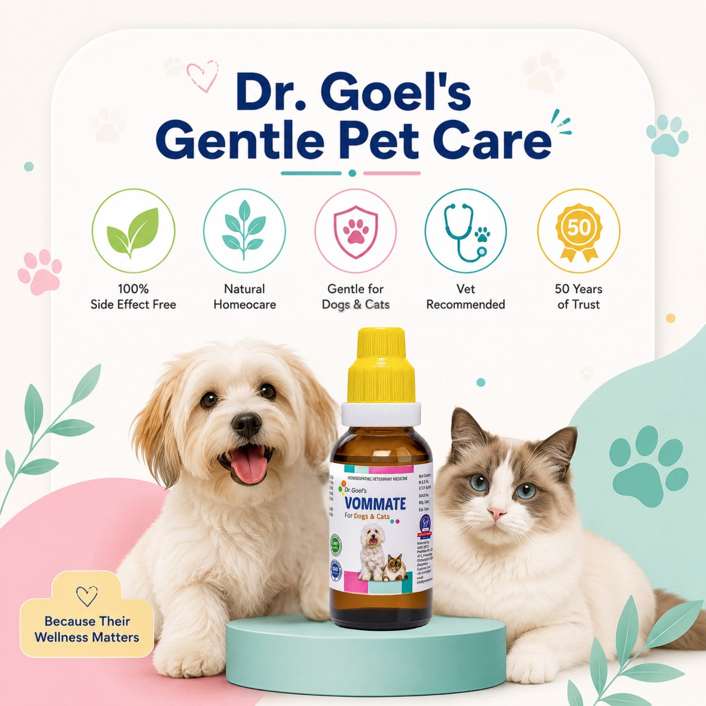 VOMMATE DROPS for PETS 30ML For Vomiting complaints