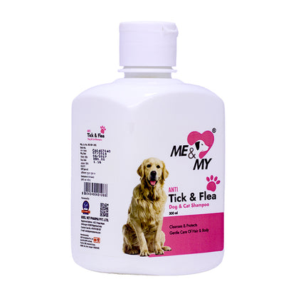 Anti Ticks and Flea Pet Shampoo helps to keep free from Ticks, Lice, Flea, Mites