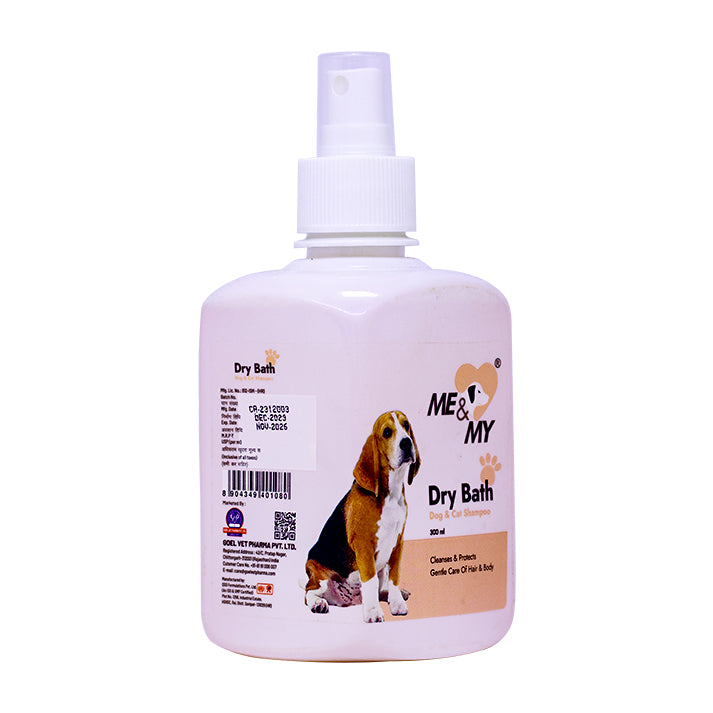 Dry Bath Pet Shampoo helps pets fresh and hygienic without water