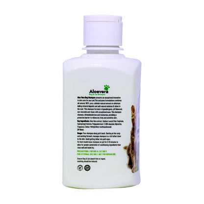 Aloevera Pet Shampoo for gentle care of hair and body coat