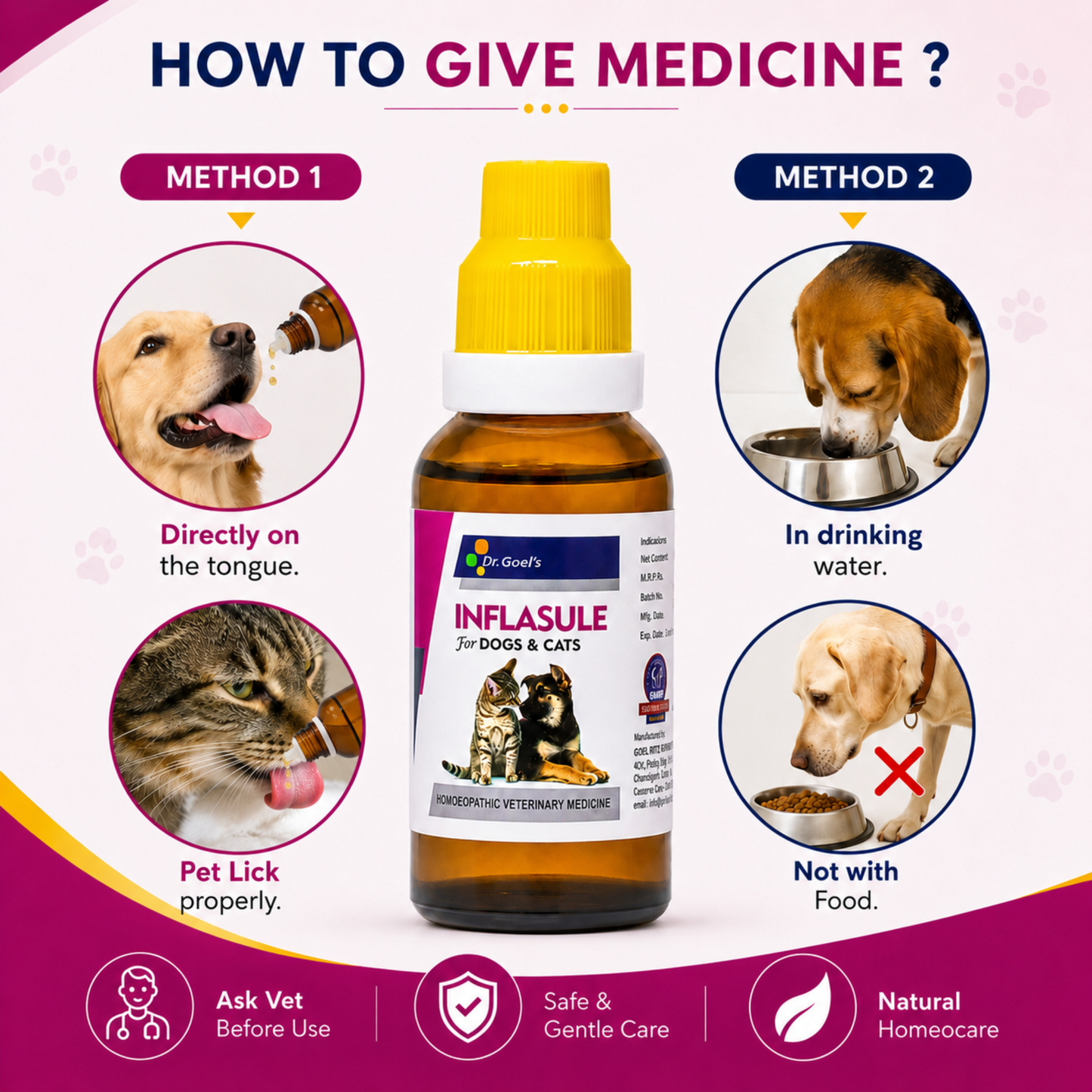 INFLASULE for PETS 30ml For Joint Pain & Rheumatism