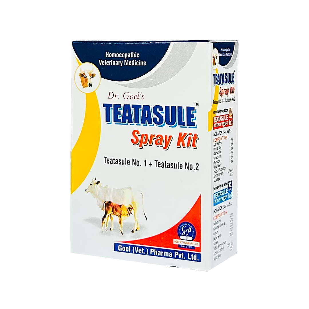 TEATASULE LIQUID KIT for CATTLE Helpful in Acute, Sub-acute Mastitis