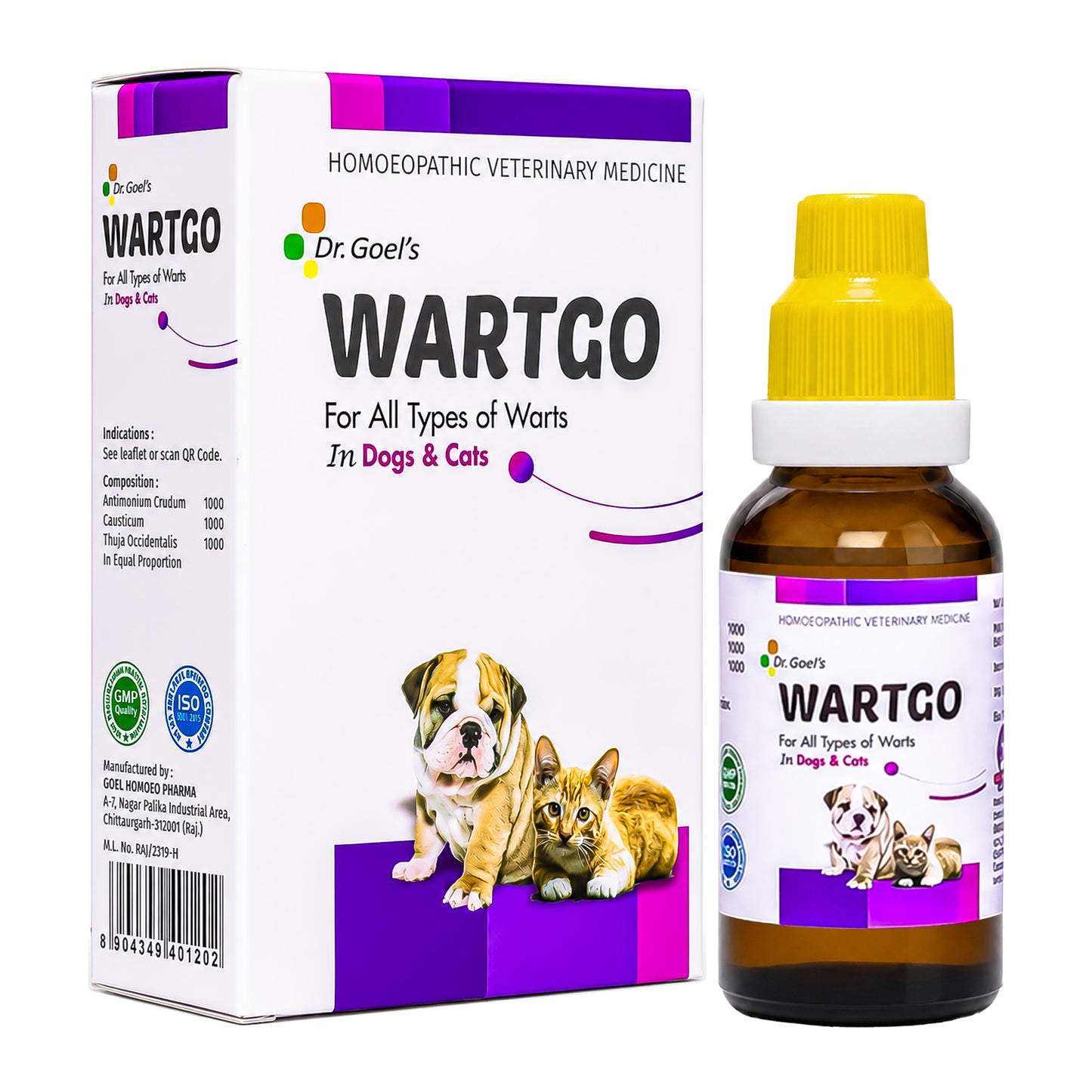 WARTGO DROPS for PETS | For Removal of Warts