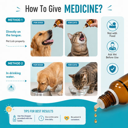 UTEROMATE DROPS for PETS 30ML For UTERINE Troubles in Females