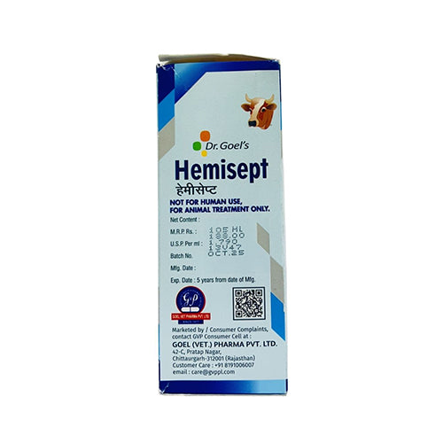 HEMISEPT for CATTLE – 105ML Supporting Therapy to all respiratory disease