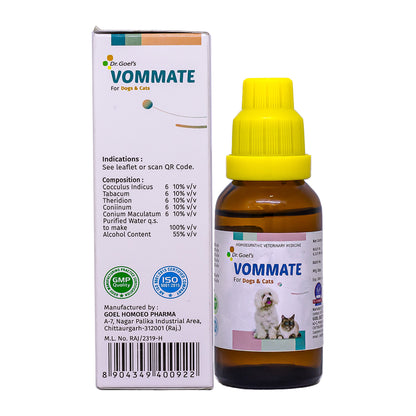 VOMMATE DROPS for PETS 30ML For Vomiting complaints