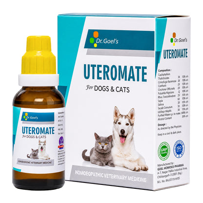 UTEROMATE DROPS for PETS 30ML For UTERINE Troubles in Females