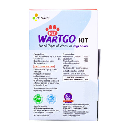 WARTGO KIT for PETS | For Removal of Warts