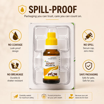 GOVET MULLIEN OIL EAR DROPS FOR DOG, CAT, COW & BUFFALO