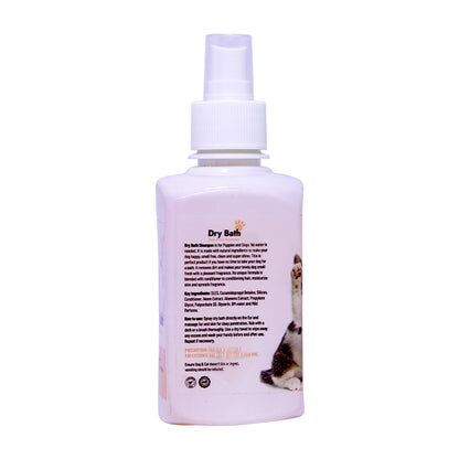 Dry Bath Pet Shampoo helps pets fresh and hygienic without water