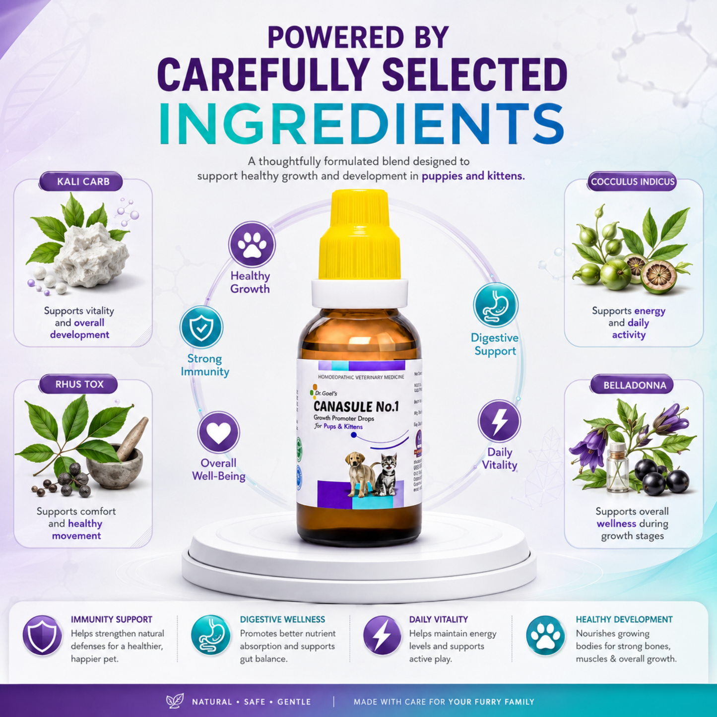 CANASULE No.1 for PUPS and KITTENS 30ml For Boosting Immunity