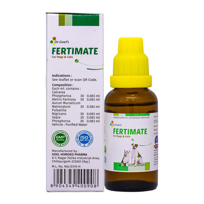 FERTIMATE DROPS for PETS 30ML For INFERTILITY in Females