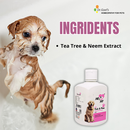 Anti Ticks and Flea Pet Shampoo helps to keep free from Ticks, Lice, Flea, Mites