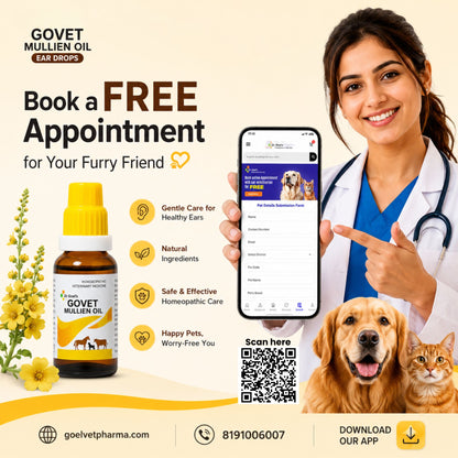 GOVET MULLIEN OIL EAR DROPS FOR DOG, CAT, COW & BUFFALO