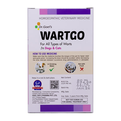 WARTGO DROPS for PETS | For Removal of Warts