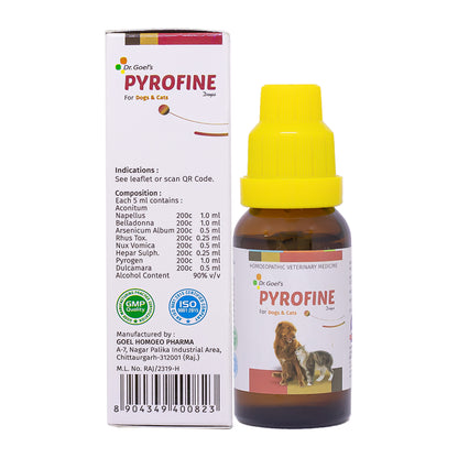 PYROFINE for PETS 20ML for Fever or Pyrexia