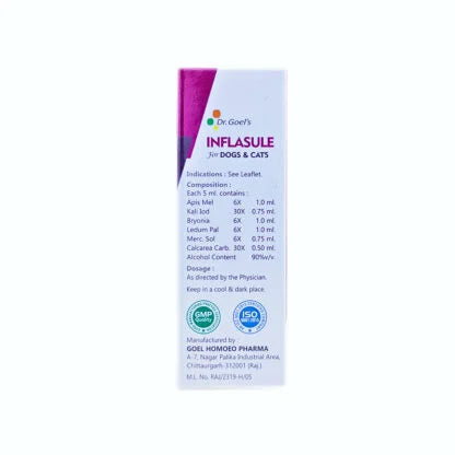 INFLASULE for PETS 30ml For Joint Pain & Rheumatism