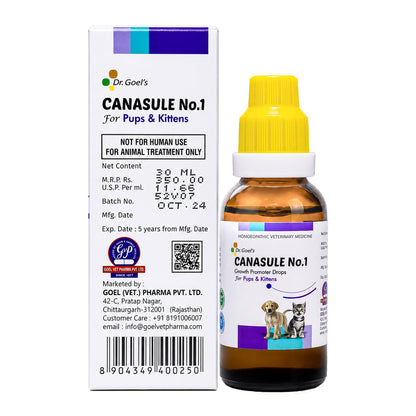 CANASULE No.1 for PUPS and KITTENS 30ml For Boosting Immunity