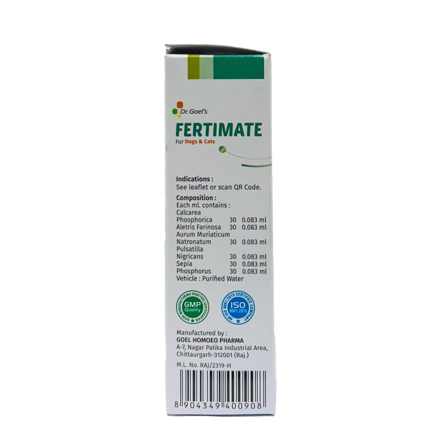 FERTIMATE DROPS for PETS 30ML For INFERTILITY in Females