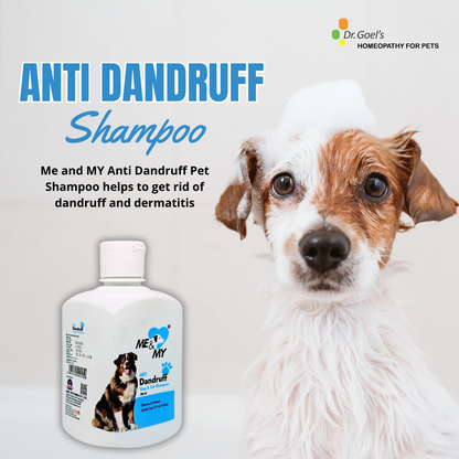 Me and MY Anti Dandruff Pet Shampoo helps to get rid of dandruff and dermatitis