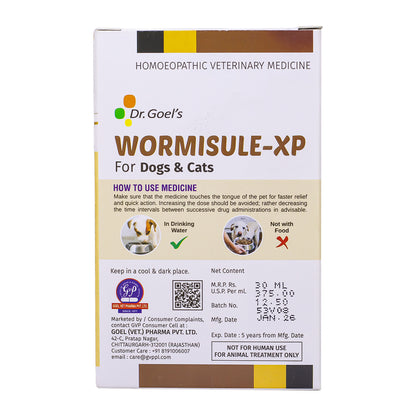 WORMISULE XP for PET 30ml For Natural Deworming