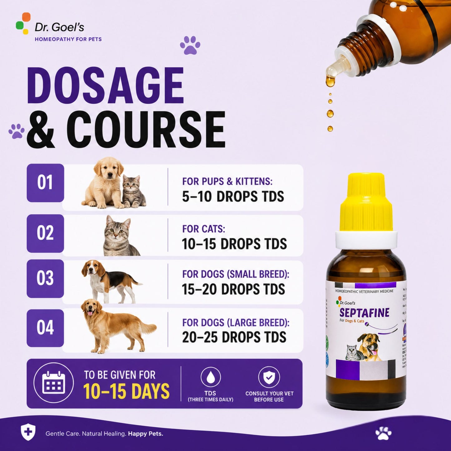 SEPTAFINE DROPS for PETS 30ML for Sepsis or absus