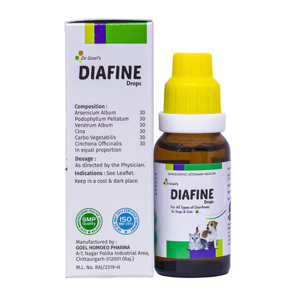 DIAFINE for PETS 20ML for Diarrhoea and PARVO