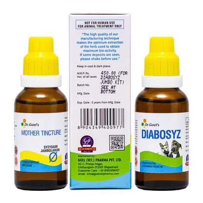 DIABOSYZ JUMBO KIT for PETS 30ML For Diabetes