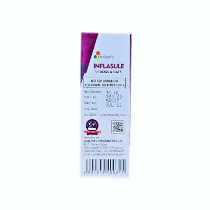 INFLASULE for PETS 30ml For Joint Pain & Rheumatism