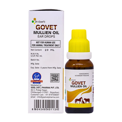 GOVET MULLIEN OIL EAR DROPS FOR DOG, CAT, COW & BUFFALO