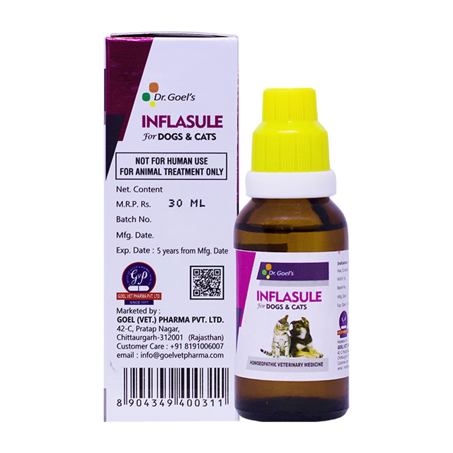 INFLASULE for PETS 30ml For Joint Pain & Rheumatism