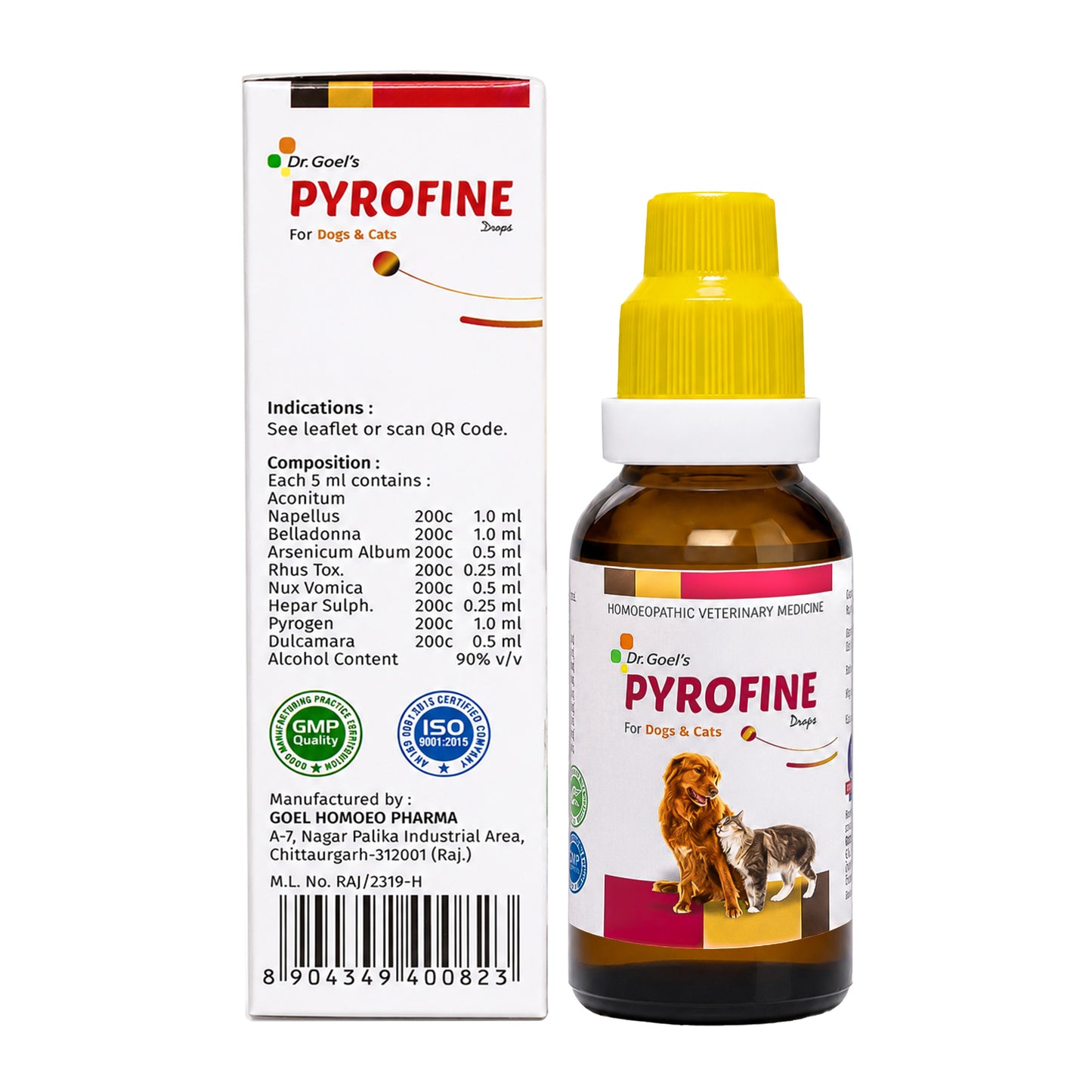 PYROFINE for PETS 20ML for Fever or Pyrexia