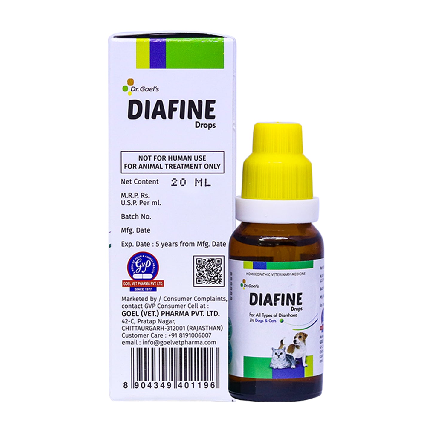 DIAFINE for PETS 20ML for Diarrhoea and PARVO