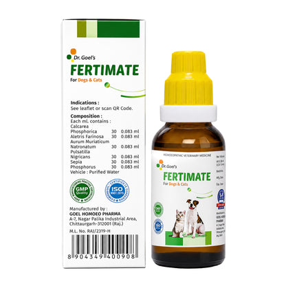 FERTIMATE DROPS for PETS 30ML For INFERTILITY in Females
