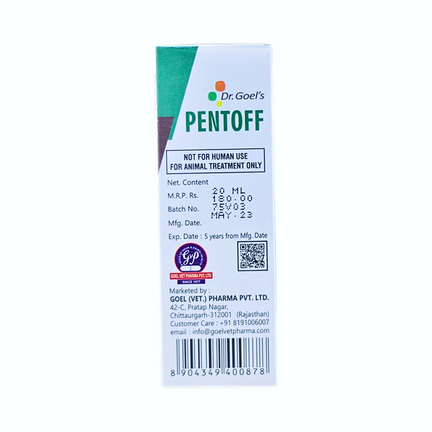 PENTOFF for PETS 20ML For Anorexia