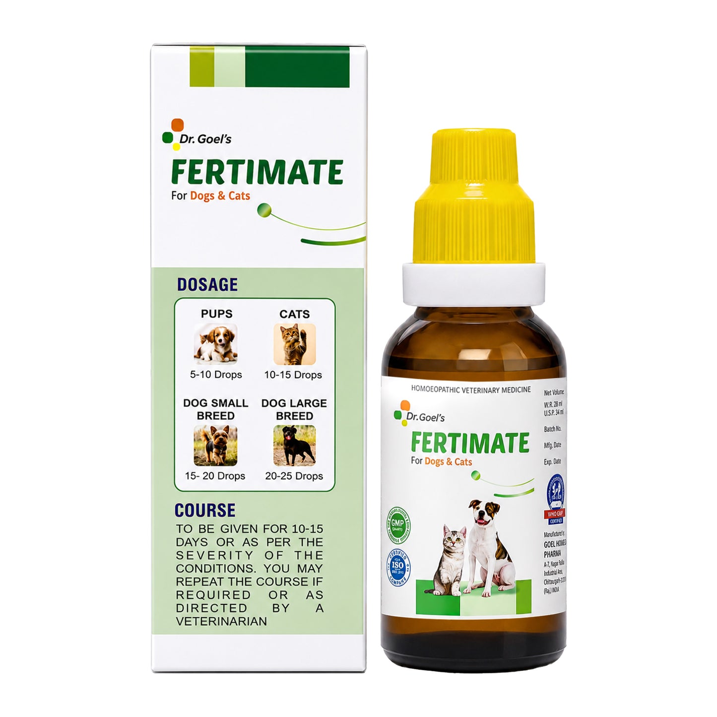 FERTIMATE DROPS for PETS 30ML For INFERTILITY in Females