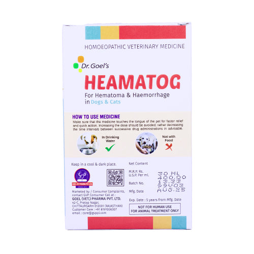 HEAMATOG For Hematoma & Haemorrhage in Dogs & Cats