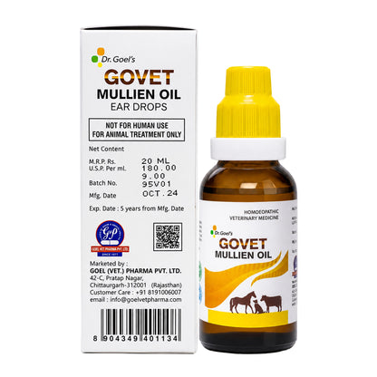 GOVET MULLIEN OIL EAR DROPS FOR DOG, CAT, COW & BUFFALO