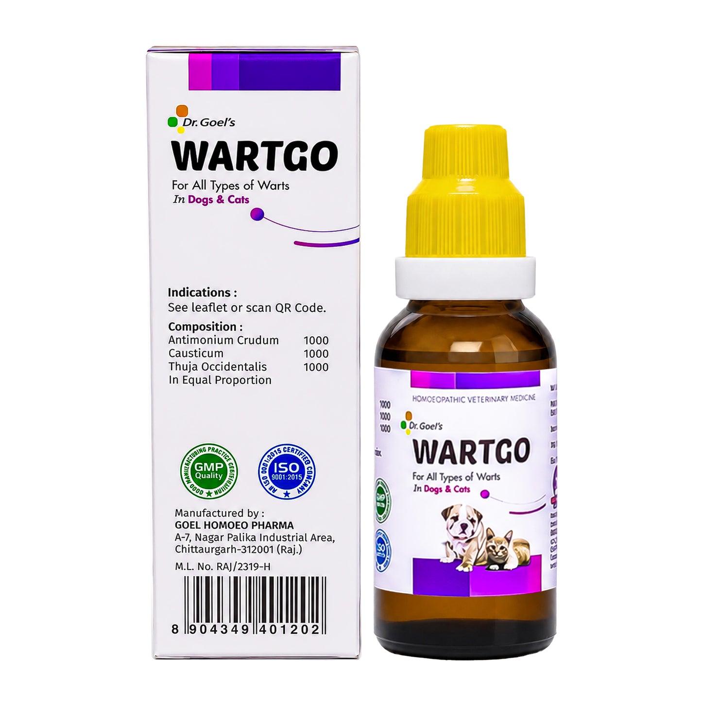 WARTGO DROPS for PETS | For Removal of Warts