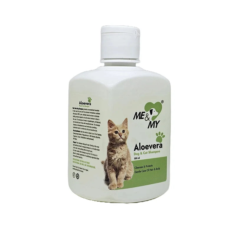 Aloevera Pet Shampoo for gentle care of hair and body coat