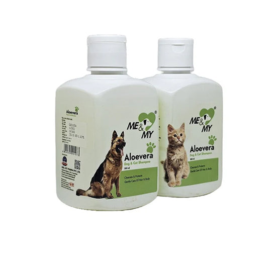 Aloevera Pet Shampoo for gentle care of hair and body coat