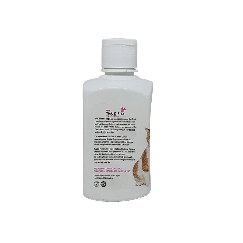 Anti Ticks and Flea Pet Shampoo helps to keep free from Ticks, Lice, Flea, Mites