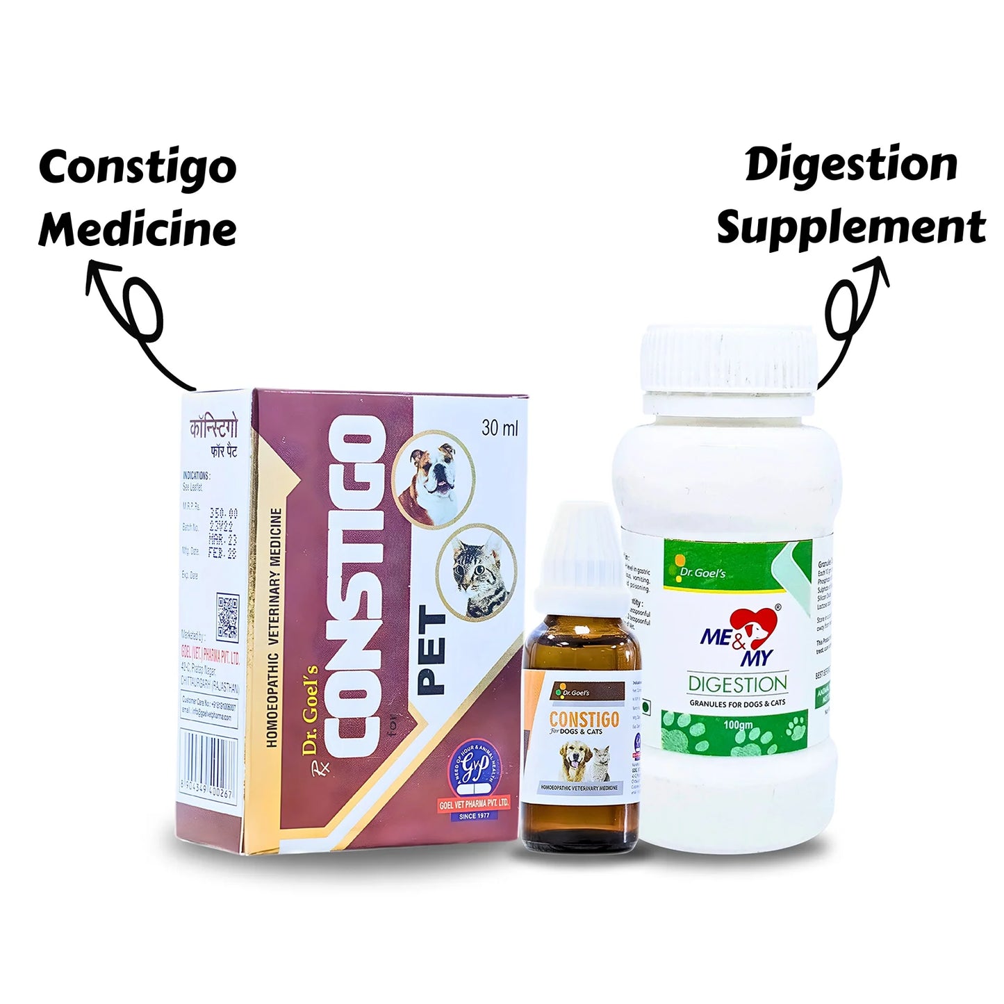 Double Relief From Constipation Constigo + Me & My Digestion (Combo)